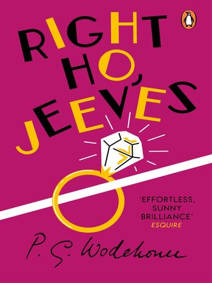 cover image of Right Ho, Jeeves